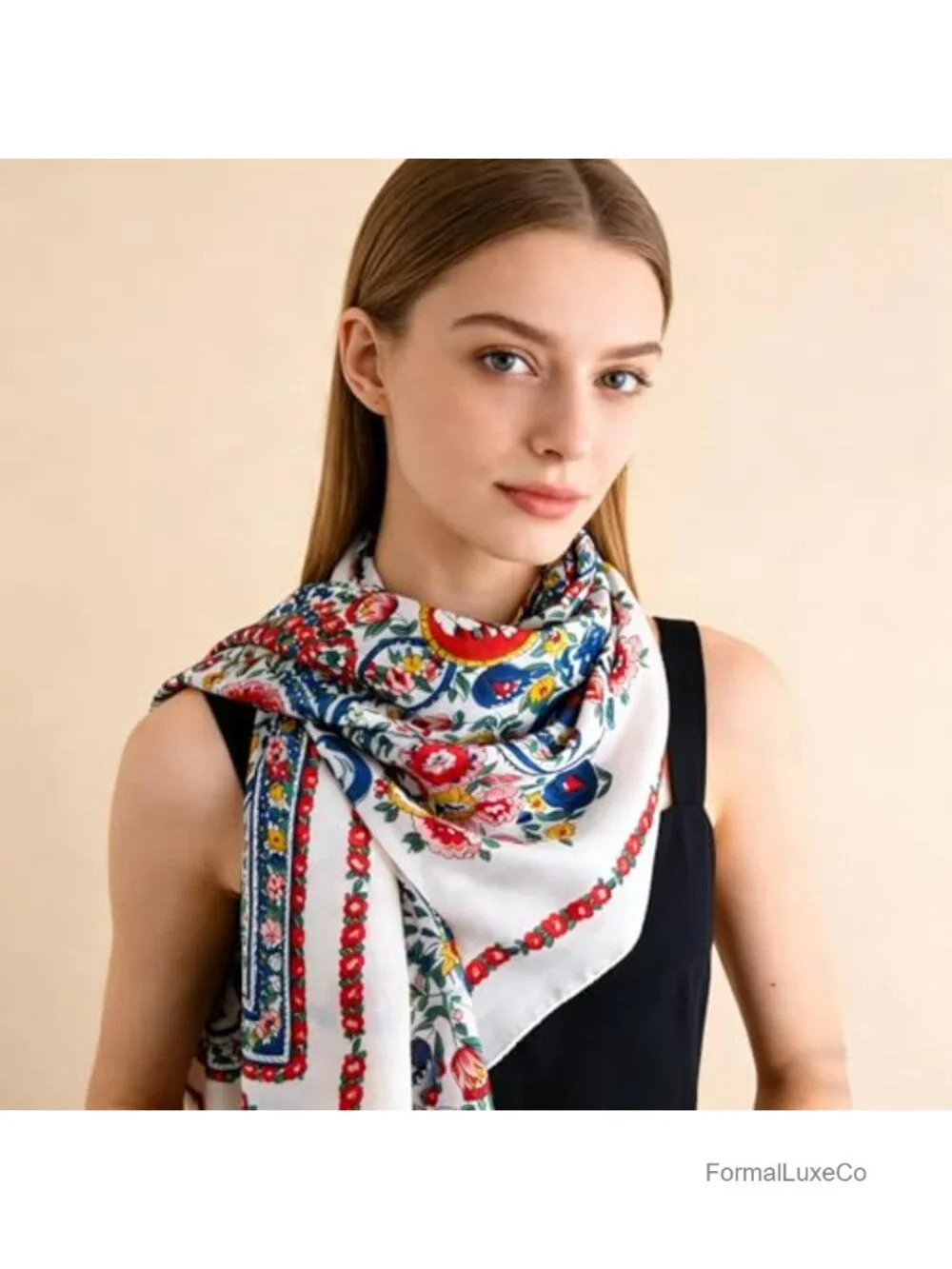 100% Mulberry Silk Fashion Scarf Long Lightweight Shawl Wrap